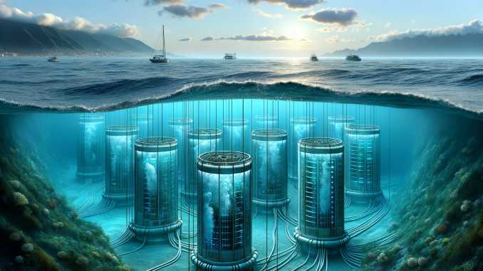 China Datenzentrum unter Wasser.