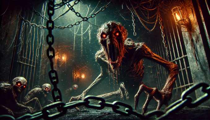 Monster in einem Verließ