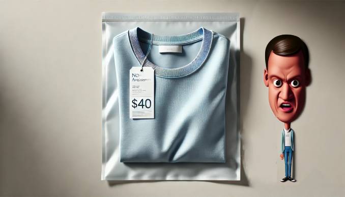 Bluesky T Shirt und MArk Zuckerberg Karikatur.