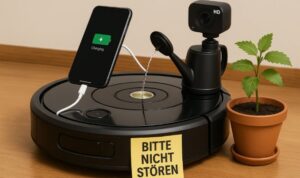Staubsauger Roboter mit verschiedenen Funktionen.