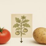 Tomate und Kartoffel.