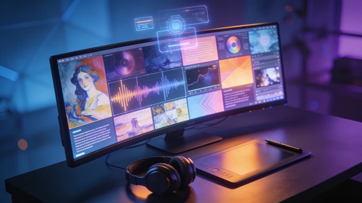 Display mit KI Software.